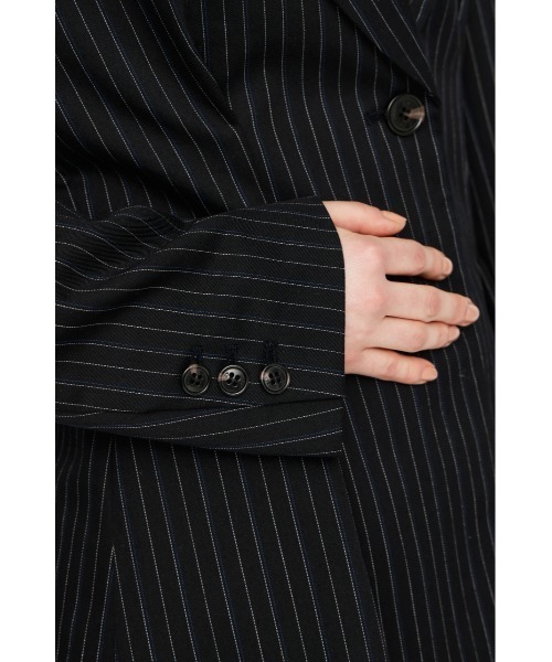 SLY（スライ）の「WAIST TUCK TAILOR JK ウエストタックテーラージャケット 春服（テーラードジャケット・レディース・ブラウン/ブラック/ネイビー系・FREE）」の19枚目の写真