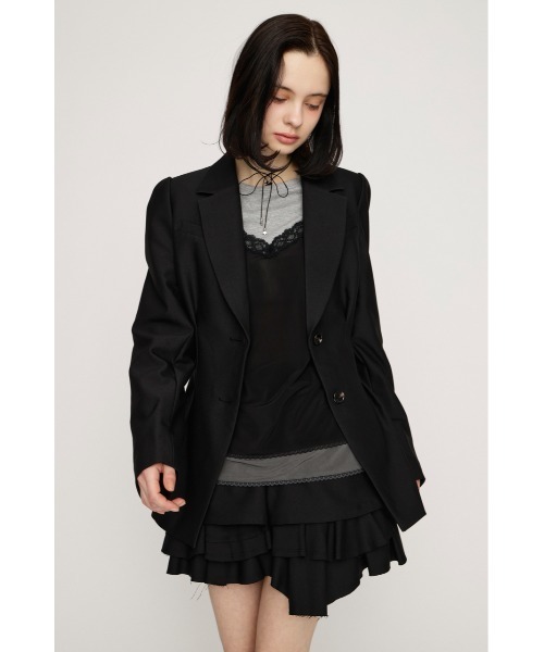 SLY（スライ）の「WAIST TUCK TAILOR JK ウエストタックテーラージャケット 春服（テーラードジャケット・レディース・ブラウン/ブラック/ネイビー系・FREE）」の5枚目の写真