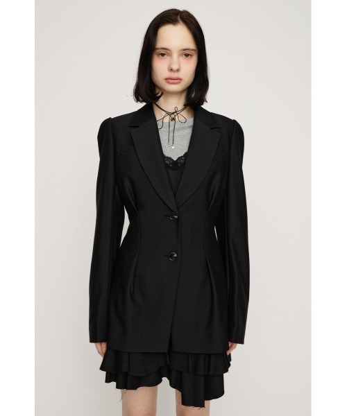 SLY（スライ）の「WAIST TUCK TAILOR JK ウエストタックテーラージャケット 春服（テーラードジャケット・レディース・ブラウン/ブラック/ネイビー系・FREE）」の6枚目の写真