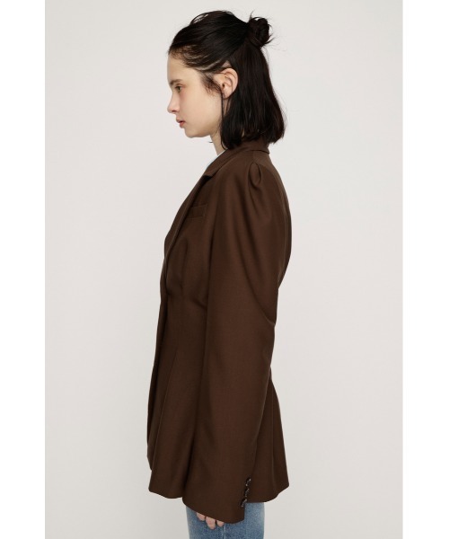 SLY（スライ）の「WAIST TUCK TAILOR JK ウエストタックテーラージャケット 春服（テーラードジャケット・レディース・ブラウン/ブラック/ネイビー系・FREE）」の10枚目の写真