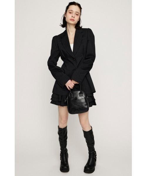 SLY（スライ）の「WAIST TUCK TAILOR JK ウエストタックテーラージャケット 春服（テーラードジャケット・レディース・ブラウン/ブラック/ネイビー系・FREE）」の14枚目の写真