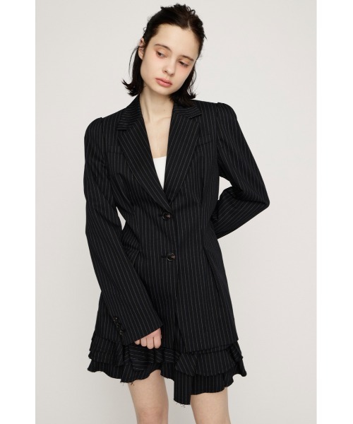 SLY（スライ）の「WAIST TUCK TAILOR JK ウエストタックテーラージャケット 春服（テーラードジャケット・レディース・ブラウン/ブラック/ネイビー系・FREE）」の15枚目の写真