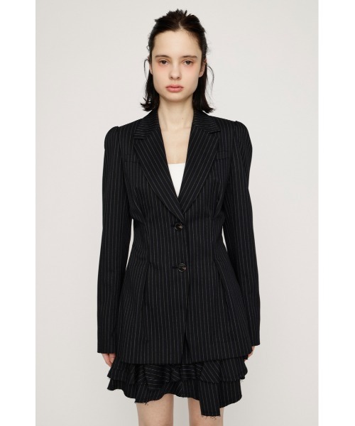 SLY（スライ）の「WAIST TUCK TAILOR JK ウエストタックテーラージャケット 春服（テーラードジャケット・レディース・ブラウン/ブラック/ネイビー系・FREE）」の16枚目の写真