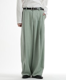 HARE（ハレ）の「ボックスタックワイドテーパードパンツ(HARE)（スラックス）」