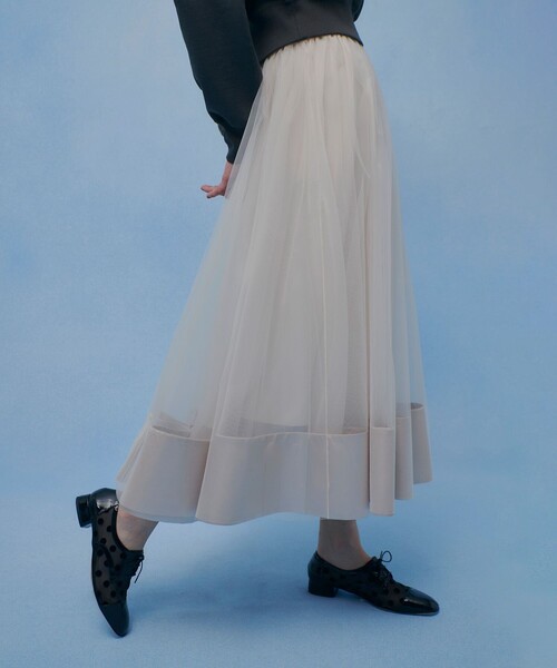 LOULOU WILLOUGHBY（ルルウィルビー）の「【LOULOU WILLOUGHBY】チュールレイヤードスカート（スカート・レディース・アイボリー/ブラック・2/1）」の8枚目の写真