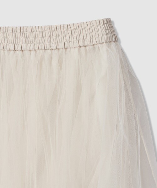 LOULOU WILLOUGHBY（ルルウィルビー）の「【LOULOU WILLOUGHBY】チュールレイヤードスカート（スカート・レディース・アイボリー/ブラック・2/1）」の14枚目の写真