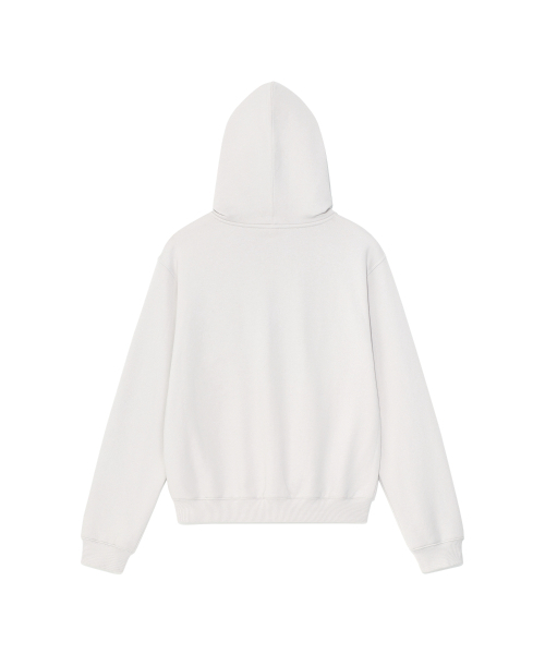 THECOLDESTMOMENT(ザコールデストモーメント)の「TCM 3 stitch hooded zip-up (grey beige)(パーカー・レディース・その他・S/M/L)」の3枚目の写真