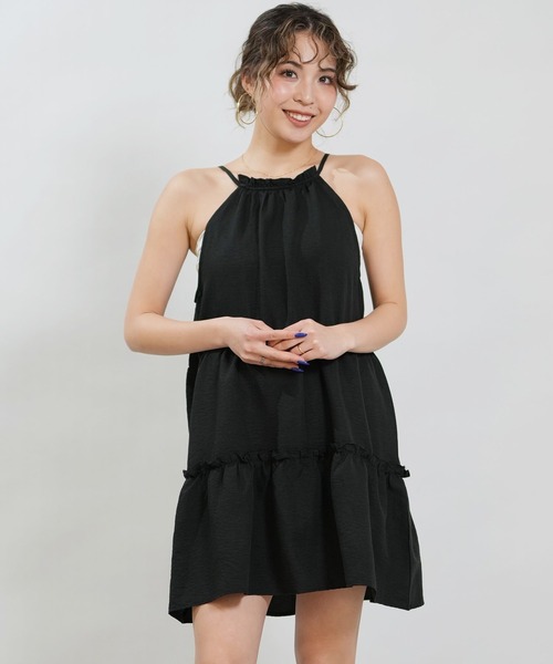 RIKKA FEMME(リッカファム)の「RIKKA FEMME/リッカファム レディース ワンピース RF6S-1405(ワンピース・レディース・ブラック/オレンジ/パープル/ブルー・FREE)」の5枚目の写真