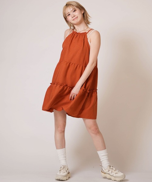 RIKKA FEMME(リッカファム)の「RIKKA FEMME/リッカファム レディース ワンピース RF6S-1405(ワンピース・レディース・ブラック/オレンジ/パープル/ブルー・FREE)」の19枚目の写真
