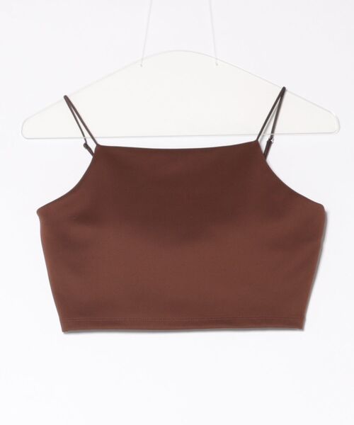 DRESSLAVE（ドレスレイブ）の「bra cami midriff(パット付きミドリフ丈インナーキャミソール)（キャミソール・レディース・ホワイト/ブラック/ブラウン・38）」の3枚目の写真