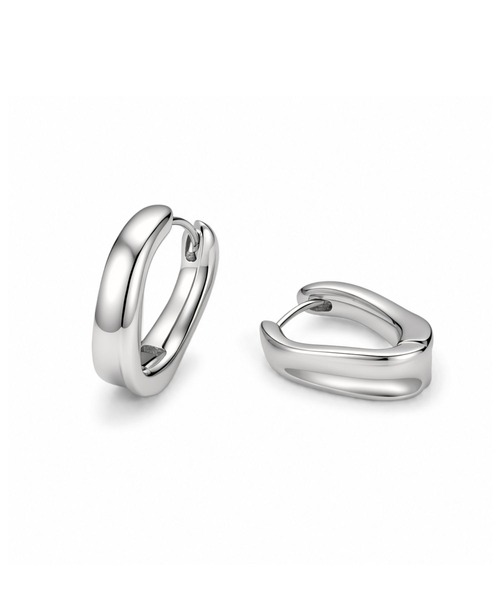 Lyvi(ライビィ)の「Layered Form Hoops Pierce / 金属アレルギー対応(ピアス(両耳用)・レディース・シルバー/ゴールド・FREE)」の7枚目の写真