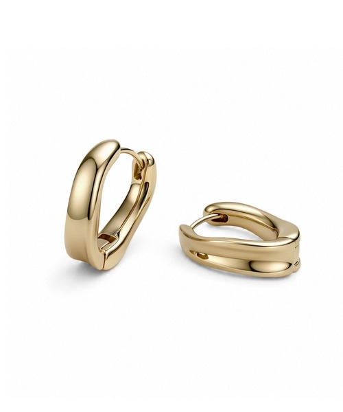 Lyvi(ライビィ)の「Layered Form Hoops Pierce / 金属アレルギー対応(ピアス(両耳用)・レディース・シルバー/ゴールド・FREE)」の10枚目の写真