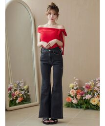 EATME | レースアップフレアデニムパンツ(デニムパンツ)