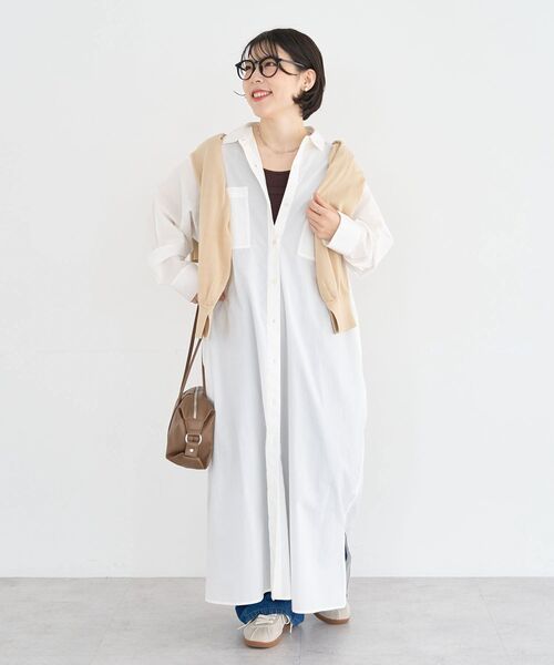 Green Parks(グリーンパークス)の「【しのばせカーディガン】ポケッタブル2WAYニットカーディガン(カーディガン/ボレロ・レディース・グリーン/ピンク/ライトグレー/オフホワイト/ベージュ/ブラック・FREE)」の19枚目の写真