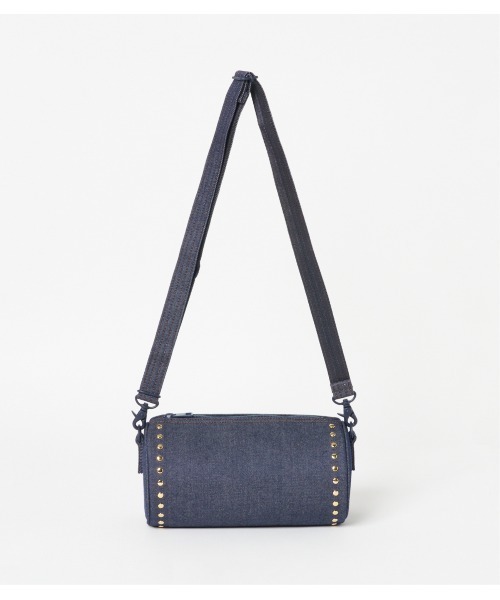 Mackintosh(マッキントッシュ)の「ROUND BAG STUDS DNM(ショルダーバッグ・レディース・ネイビー・FREE)」の2枚目の写真