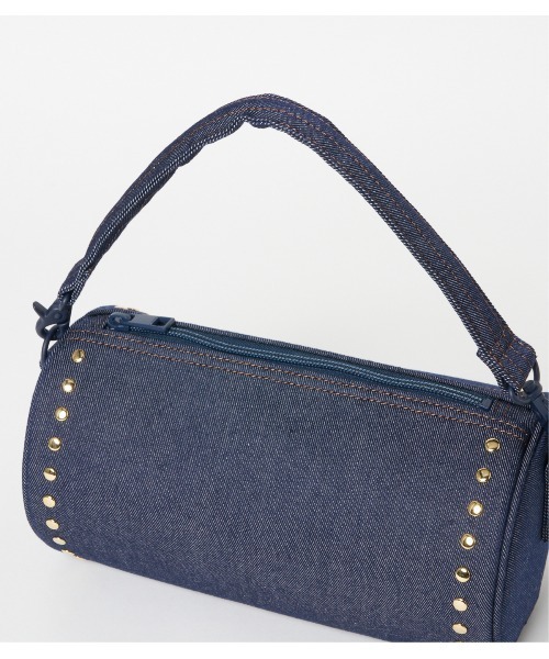 Mackintosh(マッキントッシュ)の「ROUND BAG STUDS DNM(ショルダーバッグ・レディース・ネイビー・FREE)」の4枚目の写真
