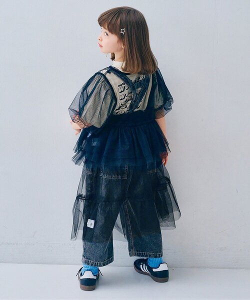 p.premier（ピードットプルミエ）の「チュール3WAYオーバーレイヤードスカート（スカート・キッズ・ブラック/オフホワイト/ピンク/レッド・80/90/100/110/120/130/140）」の6枚目の写真