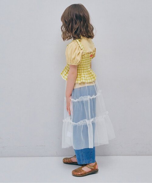 p.premier（ピードットプルミエ）の「チュール3WAYオーバーレイヤードスカート（スカート・キッズ・ブラック/オフホワイト/ピンク/レッド・80/90/100/110/120/130/140）」の15枚目の写真