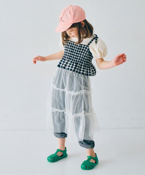 p.premier（ピードットプルミエ）の「チュール3WAYオーバーレイヤードスカート（スカート・キッズ・ブラック/オフホワイト/ピンク/レッド・80/90/100/110/120/130/140）」の16枚目の写真