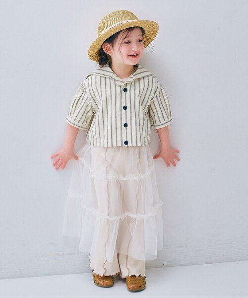 p.premier（ピードットプルミエ）の「チュール3WAYオーバーレイヤードスカート（スカート・キッズ・ブラック/オフホワイト/ピンク/レッド・80/90/100/110/120/130/140）」の17枚目の写真