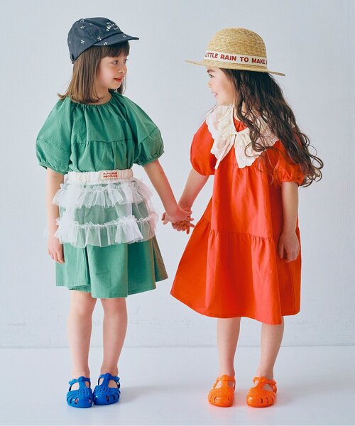 p.premier（ピードットプルミエ）の「チュール3WAYオーバーレイヤードスカート（スカート・キッズ・ブラック/オフホワイト/ピンク/レッド・80/90/100/110/120/130/140）」の20枚目の写真