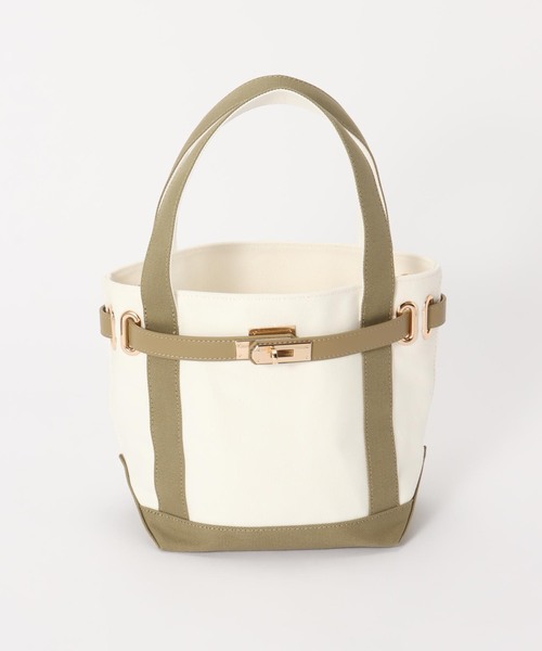 B.C STOCK(ベーセーストック)の「キャンバスBAG(トートバッグ・レディース・ブラック/ブラウン/カーキ・FREE)」の3枚目の写真