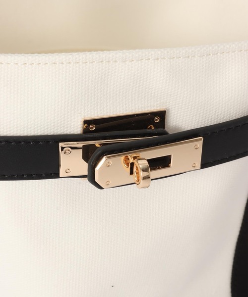 B.C STOCK(ベーセーストック)の「キャンバスBAG(トートバッグ・レディース・ブラック/ブラウン/カーキ・FREE)」の9枚目の写真