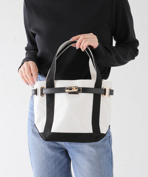 B.C STOCK(ベーセーストック)の「キャンバスBAG(トートバッグ・レディース・ブラック/ブラウン/カーキ・FREE)」の13枚目の写真