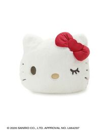 sanrio house（サンリオハウス）の「リボンウィンクフェイスファークッション（クッション/クッションカバー）」