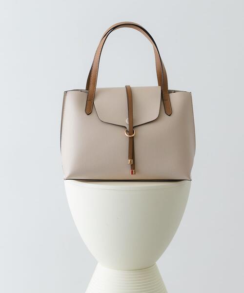 RODE SKO（ロデスコ）の「フラップトートバッグ（トートバッグ・レディース・ブラック/ベージュ・ONE）」の2枚目の写真