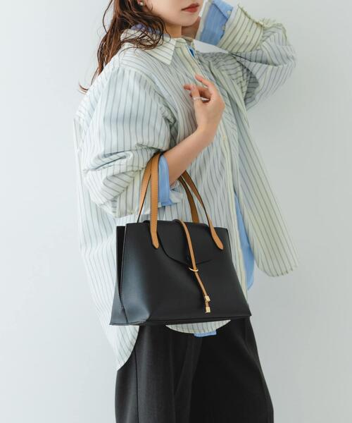 RODE SKO（ロデスコ）の「フラップトートバッグ（トートバッグ・レディース・ブラック/ベージュ・ONE）」の9枚目の写真