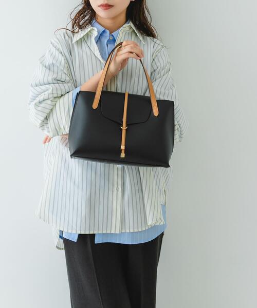 RODE SKO（ロデスコ）の「フラップトートバッグ（トートバッグ・レディース・ブラック/ベージュ・ONE）」の11枚目の写真