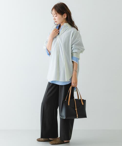 RODE SKO（ロデスコ）の「フラップトートバッグ（トートバッグ・レディース・ブラック/ベージュ・ONE）」の14枚目の写真