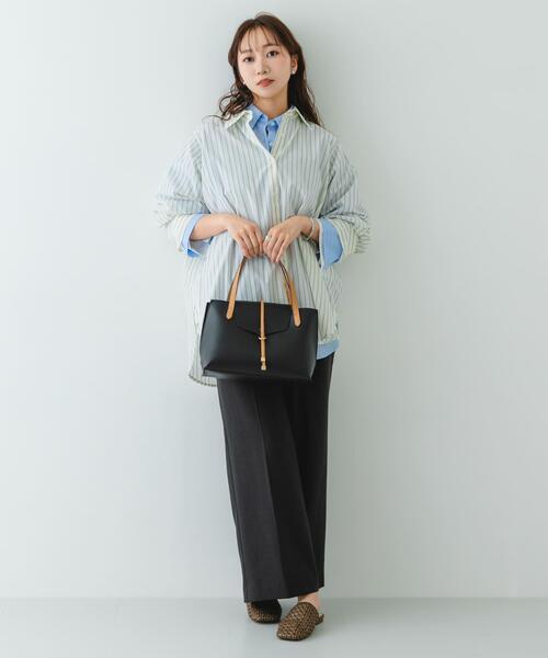 RODE SKO（ロデスコ）の「フラップトートバッグ（トートバッグ・レディース・ブラック/ベージュ・ONE）」の15枚目の写真