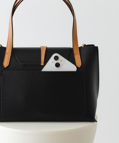 RODE SKO（ロデスコ）の「フラップトートバッグ（トートバッグ・レディース・ブラック/ベージュ・ONE）」の20枚目の写真