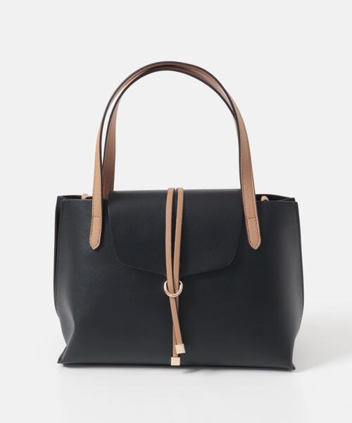 RODE SKO（ロデスコ）の「フラップトートバッグ（トートバッグ・レディース・ブラック/ベージュ・ONE）」の21枚目の写真