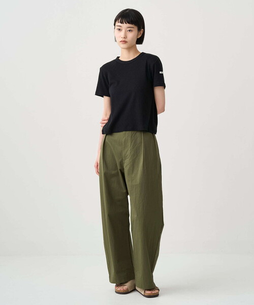 ORCIVAL（オーシバル）の「ORCIVAL | コットンナイロンツイル ワイドイージーパンツ WOMEN（その他パンツ・レディース・オリーブ/チャコール/アイボリー・1）」の5枚目の写真