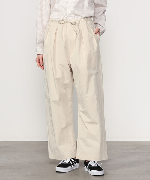 ORCIVAL（オーシバル）の「ORCIVAL | コットンナイロンツイル ワイドイージーパンツ WOMEN（その他パンツ・レディース・オリーブ/チャコール/アイボリー・1）」の3枚目の写真