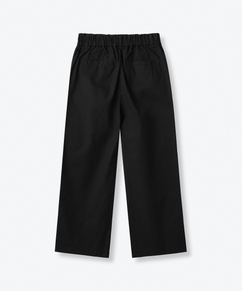 MUSINSA STANDARD KIDS（ムシンサスタンダードキッズ）の「ワンタックワイドバンディングチノパンツ[ブラック]（その他パンツ・レディース・その他・100/110/120/130/140/150/160）」の4枚目の写真