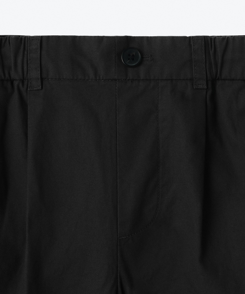 MUSINSA STANDARD KIDS（ムシンサスタンダードキッズ）の「ワンタックワイドバンディングチノパンツ[ブラック]（その他パンツ・レディース・その他・100/110/120/130/140/150/160）」の5枚目の写真