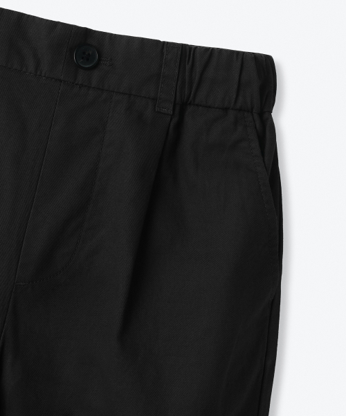 MUSINSA STANDARD KIDS（ムシンサスタンダードキッズ）の「ワンタックワイドバンディングチノパンツ[ブラック]（その他パンツ・レディース・その他・100/110/120/130/140/150/160）」の7枚目の写真