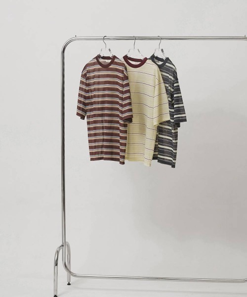 TODAYFUL(トゥデイフル)の「TODAYFUL Sheer Border T-shirt シアーボーダーTシャツ/12610629(Tシャツ/カットソー・レディース・ライトグリーン/ブラウン・ONE SIZE)」の10枚目の写真