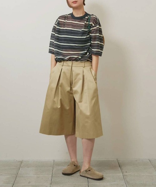 TODAYFUL(トゥデイフル)の「TODAYFUL Sheer Border T-shirt シアーボーダーTシャツ/12610629(Tシャツ/カットソー・レディース・ライトグリーン/ブラウン・ONE SIZE)」の19枚目の写真