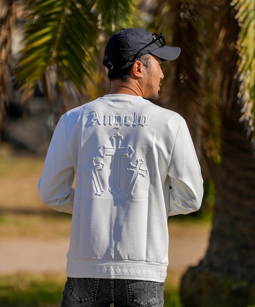 adamsJUGGLER(アダムスジャグラー)の「RTEG S/クロススウェットプル(スウェット・メンズ・ホワイト/ブラック・S/M/L/XL)」の22枚目の写真