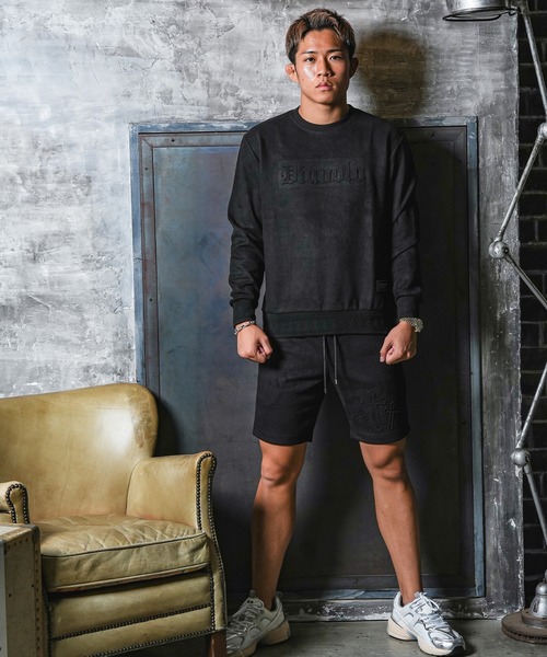 adamsJUGGLER(アダムスジャグラー)の「RTEG S/クロススウェットプル(スウェット・メンズ・ホワイト/ブラック・S/M/L/XL)」の4枚目の写真