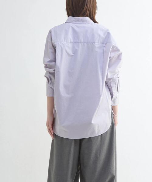 CONVERSE TOKYO(コンバーストウキョウ)の「BACK TUCK BOX SHIRT(シャツ/ブラウス・レディース・ブルーグリーン/ライトベージュ/パープル・FREE)」の7枚目の写真