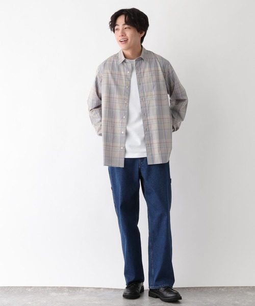 GLOBAL WORK(グローバルワーク)の「イージーケアリネンMIXシャツ/長袖/636461(シャツ/ブラウス・メンズ・グレー系6/ブラウン/オフホワイト/グレー/グリーン系その他6/サックスブルー・SMALL/MEDIUM/LARGE/X-LARGE)」の19枚目の写真