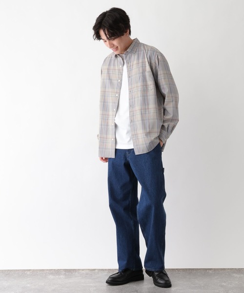 GLOBAL WORK(グローバルワーク)の「イージーケアリネンMIXシャツ/長袖/636461(シャツ/ブラウス・メンズ・グレー系6/ブラウン/オフホワイト/グレー/グリーン系その他6/サックスブルー・SMALL/MEDIUM/LARGE/X-LARGE)」の20枚目の写真