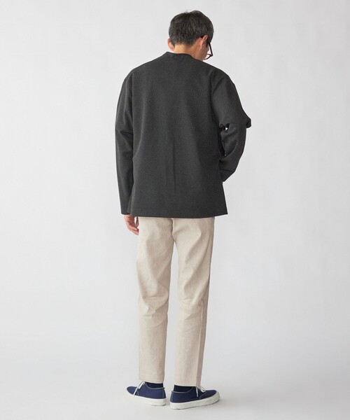 SHIPS（シップス）の「SHIPS: サフィラン リネン イージー パンツ（その他パンツ・メンズ・ネイビー/ナチュラル/チャコールグレー/ライトグリーン/ブルー系/カーキ・X-LARGE/LARGE/MEDIUM/SMALL）」の14枚目の写真