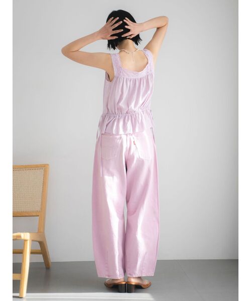 Ungrid（アングリッド）の「レースデザインノースリブラウス（シャツ/ブラウス・レディース・ピンク/ブルー/オフホワイト/ブラック・FREE）」の12枚目の写真